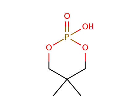 Molecular Structure of 873-99-4 (5,5-dimethyl-1,3,2-dioxaphosphinan-2-ol 2-oxide)