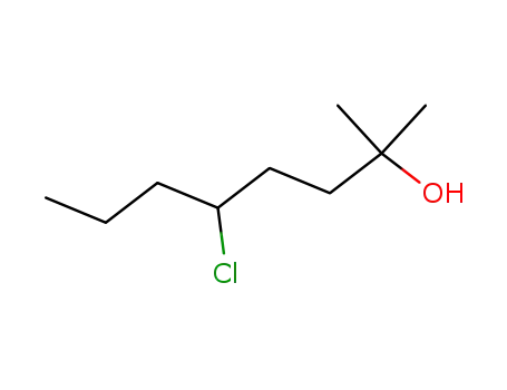 Molecular Structure of 82004-71-5 (5-Chloro-2-methyl-octan-2-ol)