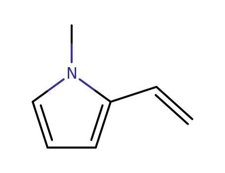 Molecular Structure of 2540-06-9 (1H-Pyrrole, 2-ethenyl-1-methyl-)