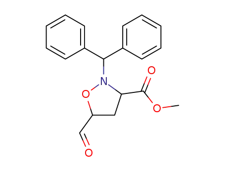 2-Benzhydryl-5-formyl-isoxazolidine-3-carboxylic acid methyl ester