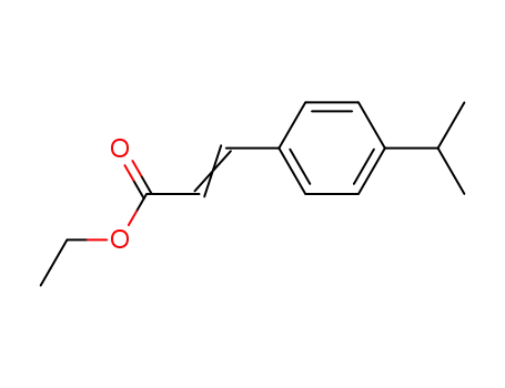 Molecular Structure of 32580-69-1 (ethyl p-isopropylcinnamate)