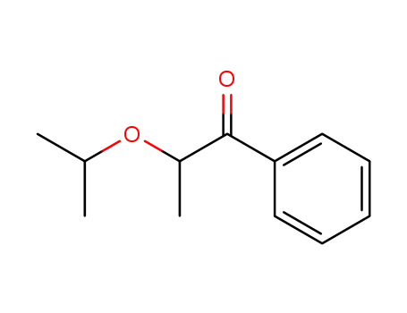 Molecular Structure of 76047-15-9 (1-phenyl-2-(1-methylethoxy)propan-1-one)