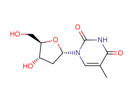 Molecular Structure of 4449-43-8 (ALPHA-THYMIDINE)