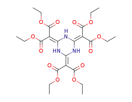Molecular Structure of 39945-18-1 ((Hexahydro-1,3,5-triazine-2,4,6-triylidene)tris(malonic acid diethyl) ester)