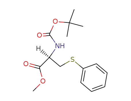 L-Cysteine, N-[(1,1-dimethylethoxy)carbonyl]-S-phenyl-, methyl ester