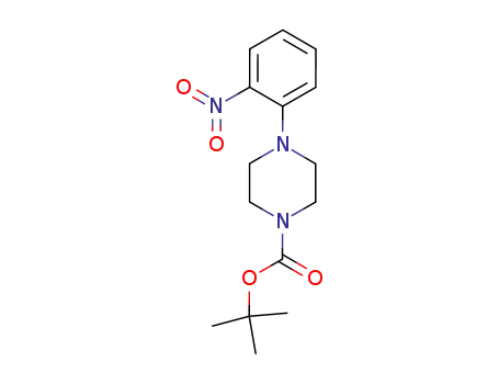 Molecular Structure of 170017-73-9 (1-TERT-BUTOXYCARBONYL-4-(2-NITROPHENYL)PIPERAZINE)