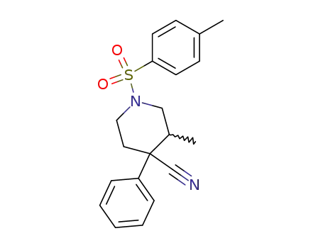 3-メチル-1-(4-メチルベンゼンスルホニル)-4-フェニルピペリジン-4-カルボニトリル