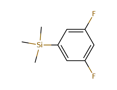 Molecular Structure of 149130-47-2 (1-(TRIMETHYLSILYL)-3,5-DIFLUOROBENZENE)