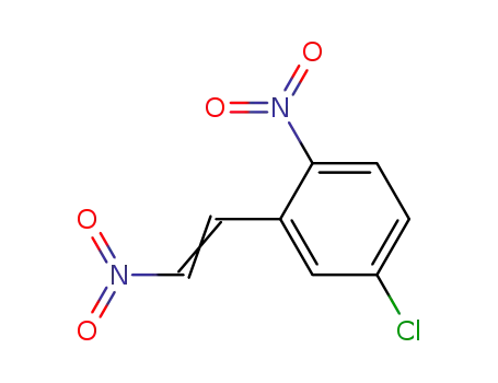 Molecular Structure of 73688-91-2 (2-Nitro-5-cloro-beta-nitrostirene [Italian])