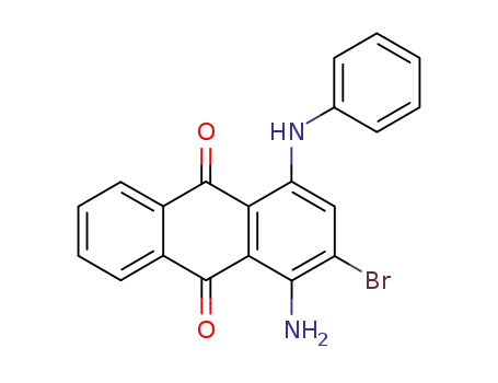 Molecular Structure of 1564-71-2 (1-amino-2-bromo-4-(phenylamino)anthraquinone)