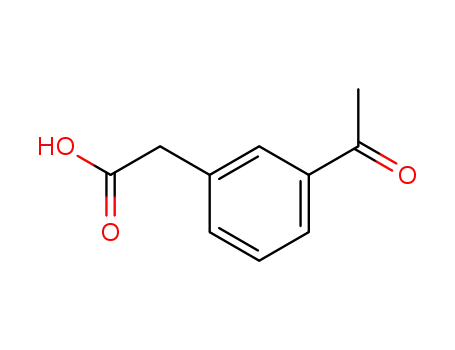 Molecular Structure of 18749-47-8 ((3-ACETYLPHENYL)ACETIC ACID)