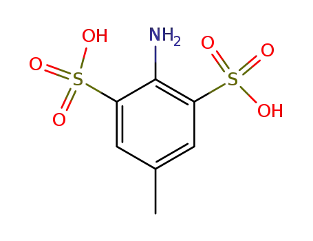 Molecular Structure of 68734-90-7 (4-amino-toluene-3,5-disulfonic acid)