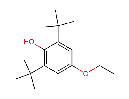 Molecular Structure of 5442-35-3 (Phenol, 2,6-bis(1,1-dimethylethyl)-4-ethoxy-)
