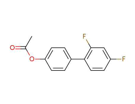 Molecular Structure of 59089-67-7 (2',4'-difluoro[1,1'-biphenyl]-4-yl acetate)