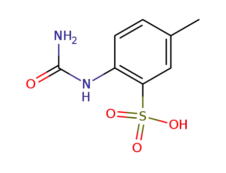 Molecular Structure of 861519-01-9 (4-ureido-toluene-3-sulfonic acid)