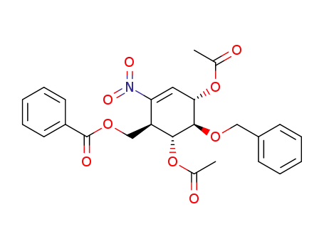 Benzoic acid (1R,4S,5R,6R)-4,6-diacetoxy-5-benzyloxy-2-nitro-cyclohex-2-enylmethyl ester
