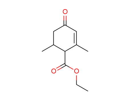 2-Cyclohexene-1-carboxylicacid, 2,6-dimethyl-4-oxo-, ethyl ester cas  6102-15-4
