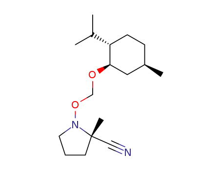 (1'R,2S,2'S,5'R)-1-<(2-isopropyl-5-methylcyclohexyl)oxymethoxy>-2-methyl-2-pyrrolidinecarbonitrile