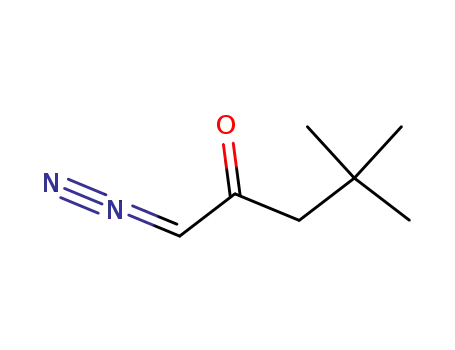 Molecular Structure of 76828-10-9 (1-Diazo-4,4-dimethyl-2-pentanon)