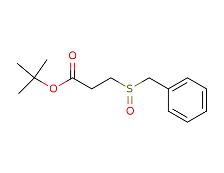Propanoic acid, 3-[(phenylmethyl)sulfinyl]-, 1,1-dimethylethyl ester