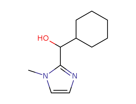 Molecular Structure of 93031-47-1 (1H-Imidazole-2-methanol, a-cyclohexyl-1-methyl-)