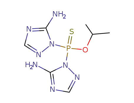 Molecular Structure of 107839-40-7 (O-isopropylthiophosphoric acid bis<1-(5-amino-1,2,4-triazolide)>)