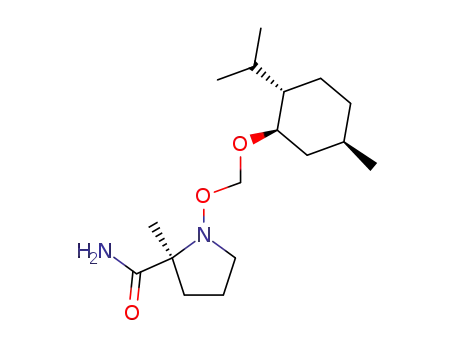 (1'R,2S,2'S,5'R)-1-<(2-isopropyl-5-methylcyclohexyl)oxymethoxy>-2-methyl-2-pyrrolidine carboxamide