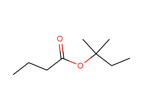 Molecular Structure of 2050-00-2 (Butanoic acid tert-amyl ester)