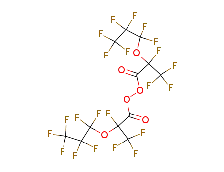 Bis(2,3,3,3-tetrafluoro-2-(heptafluoropropoxy)-1-oxopropyl)peroxide