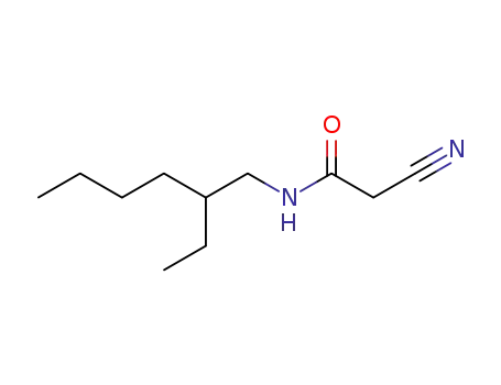 Molecular Structure of 63657-45-4 (Acetamide, 2-cyano-N-(2-ethylhexyl)-)