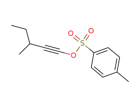 Molecular Structure of 104808-01-7 (1-Pentyn-1-ol, 3-methyl-, 4-methylbenzenesulfonate)