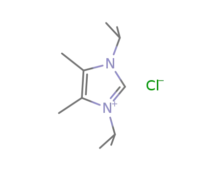 Molecular Structure of 162408-77-7 (1,3-diisopropyl-4,5-dimethyl-1H-imidazol-3-ium chloride)