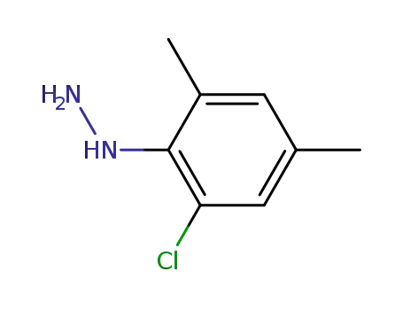 Molecular Structure of 55034-69-0 ((2-chloro-4,6-dimethylphenyl)hydrazine)