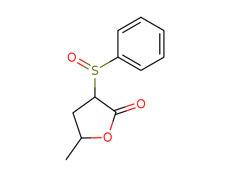Molecular Structure of 53138-50-4 ((+/-)-cis,trans-4-methyl-2-phenylsulfinylbutyrolactone)