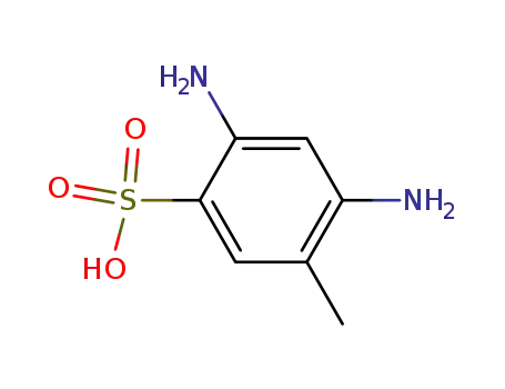 Molecular Structure of 88-52-8 (4,6-diaminotoluene-3-sulphonic acid)