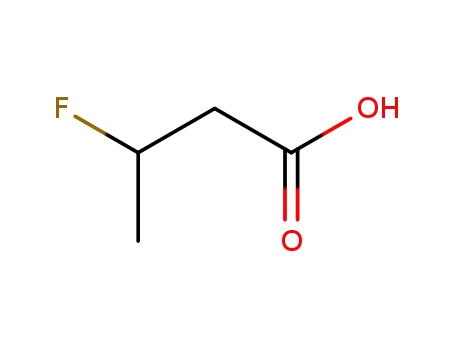 Molecular Structure of 2105-80-8 (3-fluorobutyric acid)