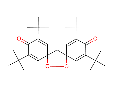 Molecular Structure of 74854-03-8 (2,4,10,12-tetra-t-butyl-14,15-dioxadispiro<5,1,5,2>-pentadeca-1,4,9,12-tetraene-3,11-dione)
