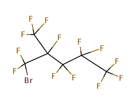 Molecular Structure of 2111-02-6 (1-bromo-1,1,2,3,3,4,4,5,5,5-decafluoro-2-trifluoromethyl-pentane)