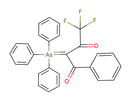 Molecular Structure of 91529-28-1 (1,3-Butanedione, 4,4,4-trifluoro-1-phenyl-2-(triphenylarsoranylidene)-)
