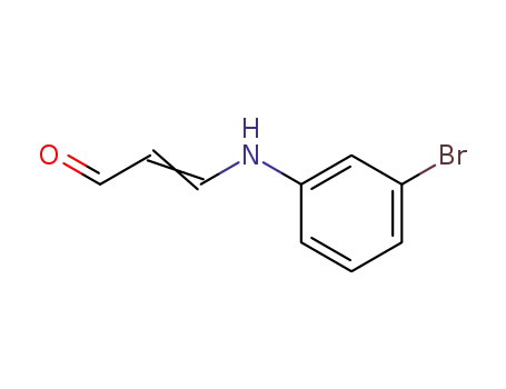 Molecular Structure of 51217-98-2 (β-(m-Bromanilino)acrolein)