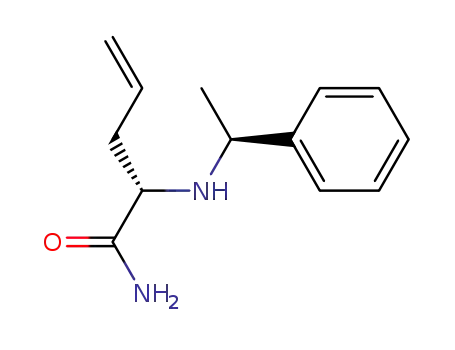 Molecular Structure of 177186-30-0 ((S)-2-((S)-1-Phenyl-ethylamino)-pent-4-enoic acid amide)