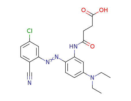 Butanoic acid,4-[[2-[2-(5-chloro-2-cyanophenyl)diazenyl]-5-(diethylamino)phenyl]amino]-4-oxo-