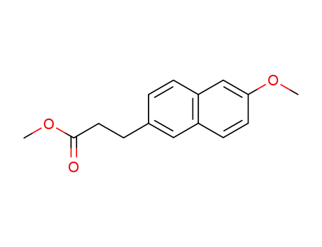 Molecular Structure of 136579-95-8 (methyl 3-(6-methoxynaphthalen-2-yl)propanoate)