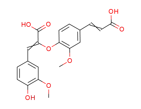 Molecular Structure of 215872-63-2 (8-O-4'-dehydrodiferulic acid)