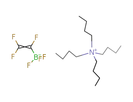 Molecular Structure of 1375484-85-7 (N(C<sub>4</sub>H<sub>9</sub>)4<sup>(1+)</sup>*CF<sub>2</sub>CFBF<sub>3</sub><sup>(1-)</sup>=N(C<sub>4</sub>H<sub>9</sub>)4[CF<sub>2</sub>CFBF<sub>3</sub>])