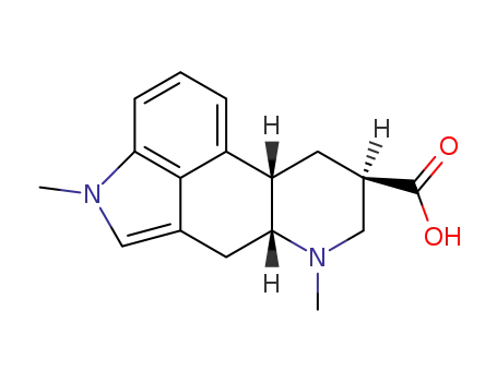 Molecular Structure of 35470-52-1 ((5R,8S,10S)-8-methoxycarbonyl-6-methylergoline)