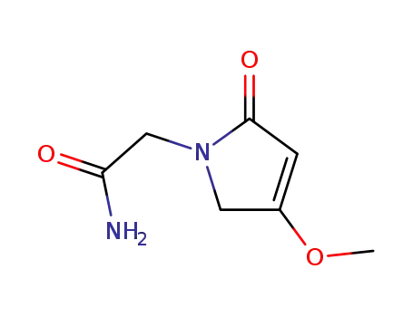 Molecular Structure of 114012-62-3 ((1,5-dihydro-4-methoxy-2-oxo-2H-pyrrol-1-yl)acetamide)