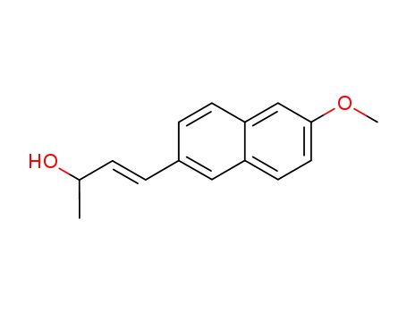 Molecular Structure of 127053-21-8 (4-(6-methoxy-2-naphthyl)-3-butene-2-ol)