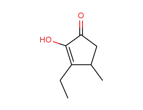 Molecular Structure of 42348-12-9 (3-ethyl-2-hydroxy-4-methylcyclopent-2-en-1-one)