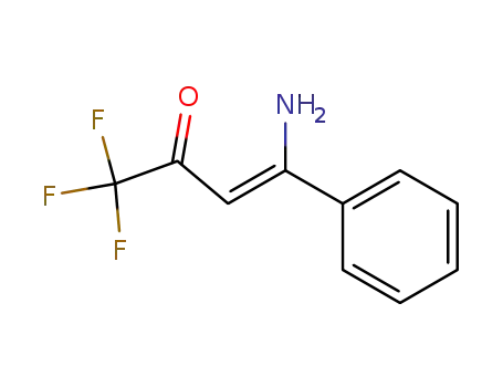 Molecular Structure of 106578-65-8 ((Z)-4-Amino-1,1,1-trifluoro-4-phenyl-but-3-en-2-one)